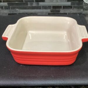 Le Creuset Square Baking Dish 6x6” Red New
